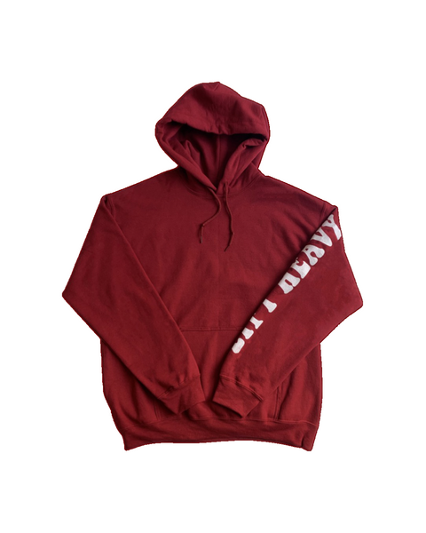 LIFT HEAVY Hoodie in Ruby